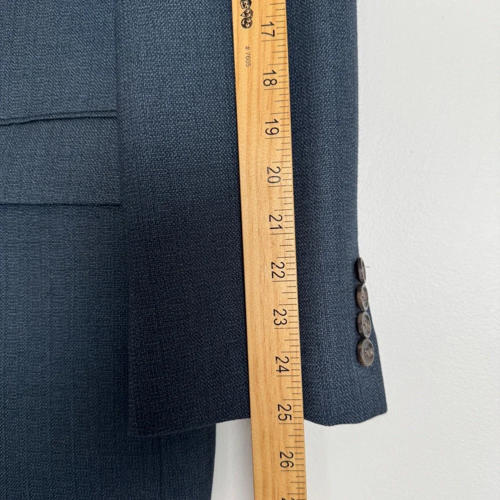 Lauren‎ Ralph Lauren Mens 42R Blue Textured Two Button Blazer Sport Coat Jacket